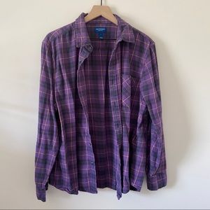 Arizona Jean Co. Purple and Gold Flannel